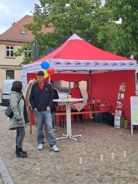 Sozialtag Templin 2025 - Stand AWO Kreisverband Uckermark e. V./AWO Kinder- und Jugendhilfe gGmbH